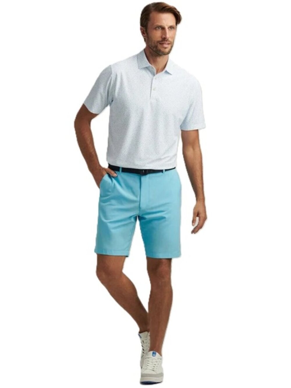 NWT PETER MILLAR Shackleford Performance Shorts My Blue Size 34